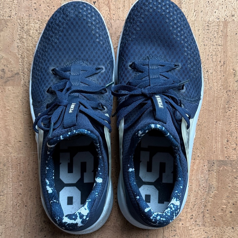 Nike Men's Penn State Sneakers! Size 10, like new!💙🤍💙 - Picture 4 of 7
